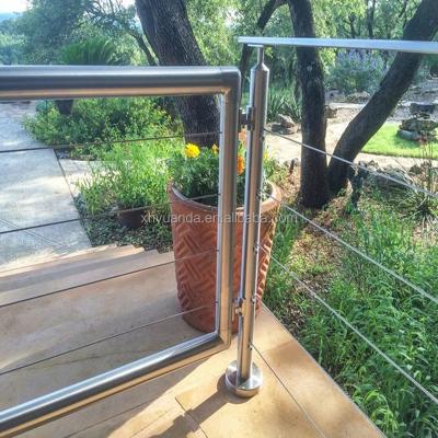 China Excellent Modern Yard Stair Fencing Stainless Wire Rope Fittings Cable Railing Deck Railing for sale