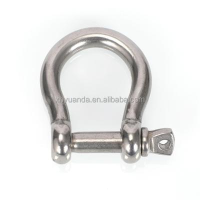 China Heavy Industry Yard Hardware Fittings High Polished Stainless Steel Omega Shackle for sale