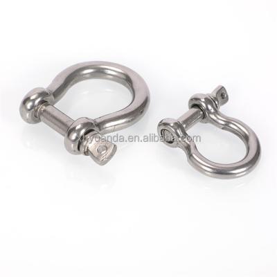 China Heavy Industry Yard Hardware Rigging Hoisting 316 Stainless Steel BOW Shackle for sale