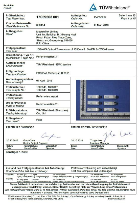 FCC - ModuleTek International Co., Limited