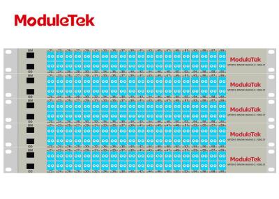 中国 CバンドAWGの平屋建家屋MT2010-DWDM-MUX40-C-100G-21のための受動の光学MUX DEMUX 販売のため