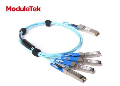 China Aktives Lichtleiterkabel 40G QSFP Quadwire Qsfp 4 zum Ähnlichkeits-Fan-Heraus X 10G SFP+ zu verkaufen