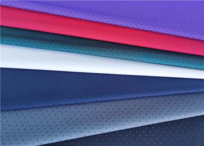 China Plain Dyed Solid Color Recycle 95% Polyester 5%Knitted Mesh Fabric For Lining Sports Wear Clothing for sale