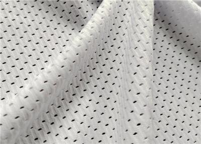 China White colour polyester spandex Mesh fabric for American football Uniform fabric for sale