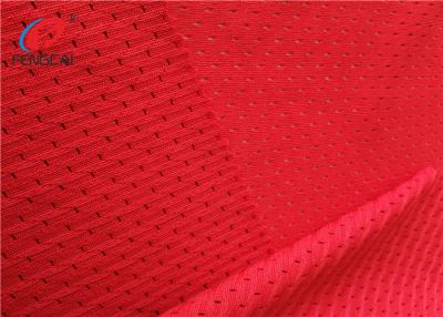 China Roupa 100% de Mesh Fabric Lining Fabric For dos esportes do poliéster da cor vermelha à venda