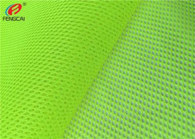 China Breathable Effect Mesh Fabric Green Fluorescent  Material Fabric For Safety Cloths for sale