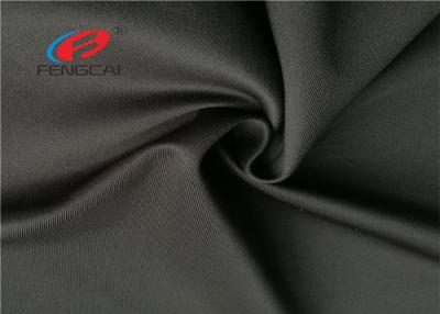 Chine Tissu de crêpe de scaphandre de noir de 280 GSM, tissu de Spandex de bout droit de manière du Knit 4 de scaphandre à vendre