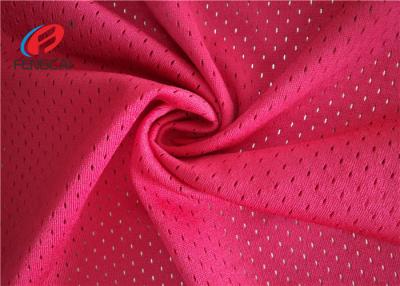 China Rad Color 100% Polyester Dry Fit Mesh Material Fabric Breathable For T - Shirts for sale