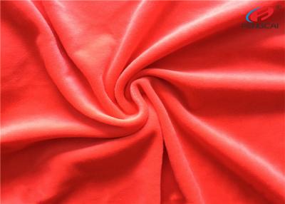 China Anti - Pilling Polyester Spandex Velvet Fabric Stretch Knitted Minky Fabric For Toys for sale