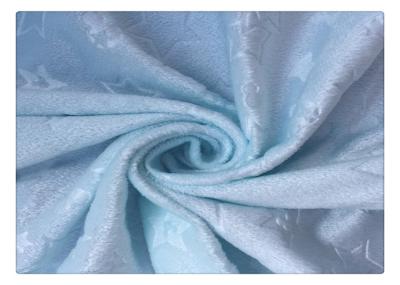 China Crystal Star Embossed Minky Plush Fabric 100% Polyester For Toy for sale