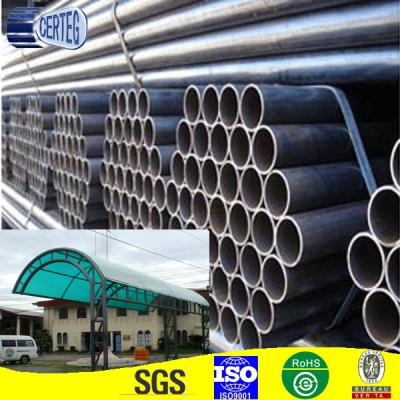 China Common structure pipe carbon 4 inch round steel pipe for car parking shed for sale