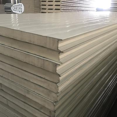 China Industrial PU Insulated Polyurethane Sandwich Panel And Polystyrene Panel Laminated Sandwich for sale