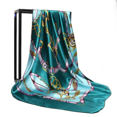 China Wholesale Hijab Women Long Scarf For Hair Turkish Square Scarf Silk Scarves for sale