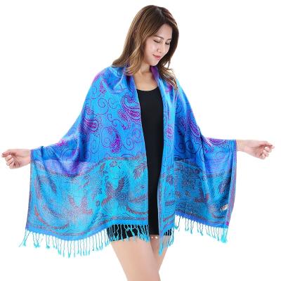 China Keep the slack warm & Comfortable ventilate 2021 ethnic style retro scarf, 70*200CM universal warm jacquard cotton scarf for sale