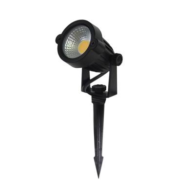 China High Quality 5W LANDSCAPE Best Price Garden Floodlight Black ABS 3W Waterproof Led Spotlight Outdoor for sale