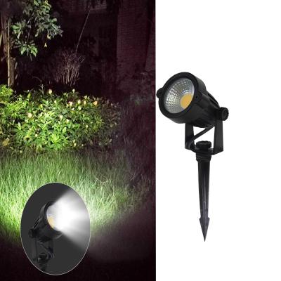 China LANDSCAPE China factory wholesales abs ac220v 3w outdoor ground cable mini cob garden tree spotlight for sale