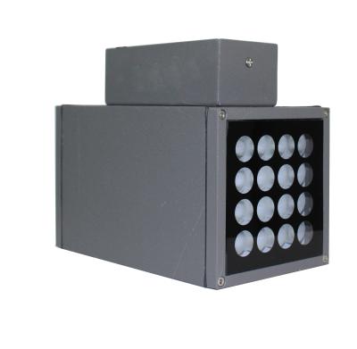 China Garden building facades customized ip65 16W*2 24v 220v led square wall light double head through outdoor led wall lamps for sale