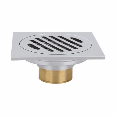 China Square Stainless Steel Floor Drain Strainer Bathroom Floor Drain Cover Grate Types for sale