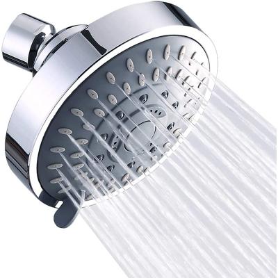 China Hot Selling Shower Heads GUIDA 729007 Rainfall Amazon 4 Inch High Quality 5 Modes ABS Chrome Plated High Pressure Round Rainfall Shower Heads for sale