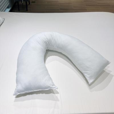 China Custom Hotel Polyester V Shape Shoulder Rest Pregnant Maternity Pillow Good Support for sale