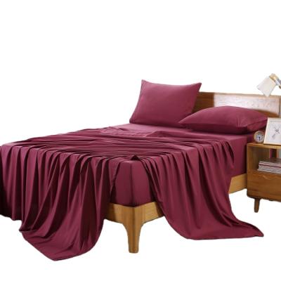 China Custom Printing Luxury Cotton Hotel Bed Sheet Set Anti - Static 4 Pieces Bedding Set for sale