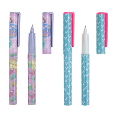 China Customized Cute Customized Ballpoint Pen Promotional Gift Plastic Students Logo Tip Pen for Japan Korea for sale