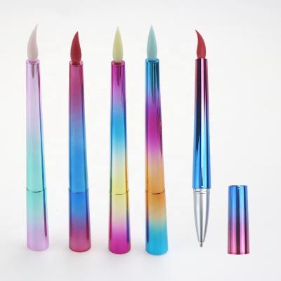 China Promotional Colorful Candle Shape Pen Cute UV Ballpoint Pens For Kids Gifts Christmas Gifts for sale