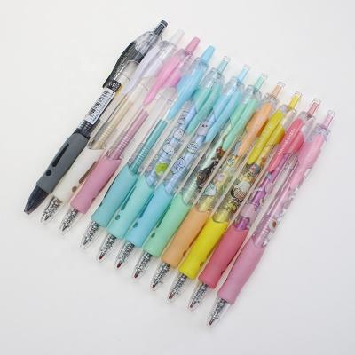 China Stationery 2021 normal temperature cute kawaii cartoon gel ink pen with logo for Japan Korea for sale