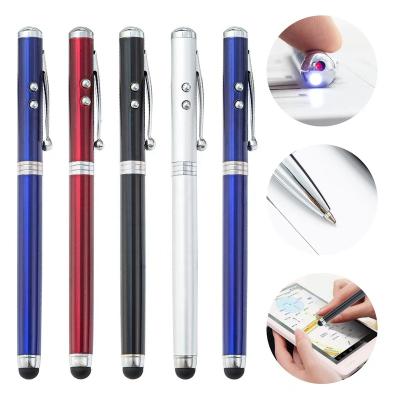 China Customized Promotional Pen Customized Premium Luxury Gifts Led Metal Point Light Ball Pen for sale