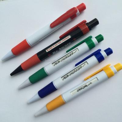 China Pen Cheap Promotional Quality Plastic Window Scrolling 6 Message Pen for sale