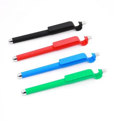 China Promotional multi-function ipad holder mobile phone pen gel ink erasable pen with custom logo for sale