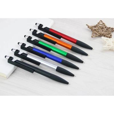 China Promotional Ballpoint Pen Touch Screen Stylus Smart Smart Ballpoint Pen With Mobile Phone Holder for sale