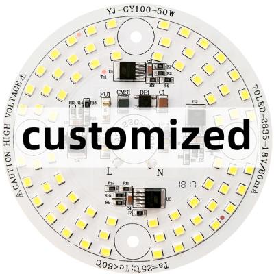 China 220V 50W 105 LM/W DOB AC LED Modulo SMD Blanco Emitente Color PCB de aluminio para luz de trabajo LED en venta