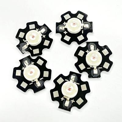 Cina Star Board Convesso 1W 3000K 3200K Con Pad 3.1-3.3v High Power SMD LED Caldo Bianco Emittente Colore in vendita