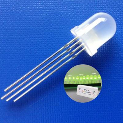 China 10 mm Adressierbare LED-Diode GRBW Pixel LED-Perlen SK6812 integrierte diffuse runde Kopf zu verkaufen