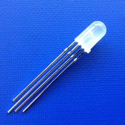 China 3-in-1 5V WS2812B RGB Adressierbare 5mm LED-Diode Vollfarbdiffuse Linse Runde Kopfsteuerung LED-Diode zu verkaufen