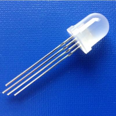 China 5V 8mm RGB Adressierbare LED-Diode Vollfarbdiffus Linsen 3-in-1 WS2812B Rundkopf-Kontroll-LED-Diode zu verkaufen