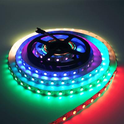 Chine SMD 5050 SK6812 RGBW DC 5V 300LED 60LED / M 18W/M Couleur rêve bande de lumière LED flexible adressable à vendre