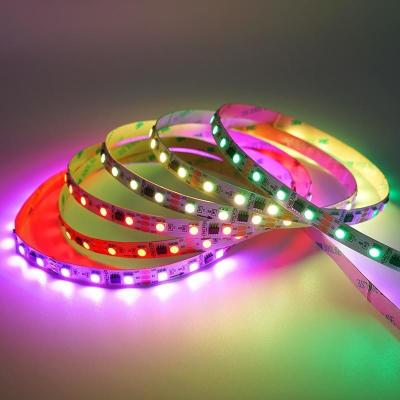 China WS2811 LED Flexible Strip RGB DC 12V 300LED 60LED / M 18W/M Direccionable SMD 5050 Lámparas de luz en venta