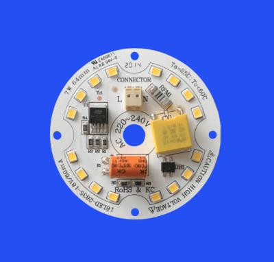 Cina 7W Moduli LED personalizzati 220V 4000K DOB PCB AC LED Board per Downlight LED in vendita