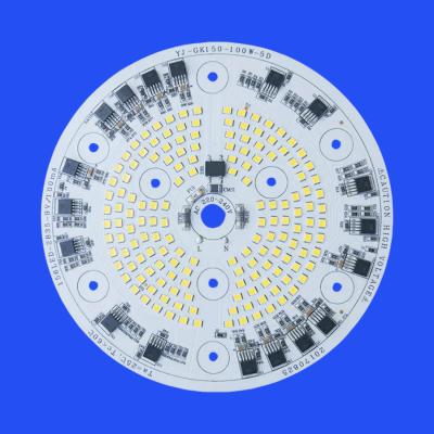 Cina Personalizzazione 220V 100W 105 LM/W Lineare Rotondo Aluminio AC LED Modulo PCB PCBA Per Bay Light in vendita