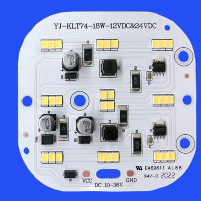 China Modulos LED personalizados de 18 W sin conductor Bajo voltaje 10-36V DC LED PCBA para maquinaria y equipo en venta