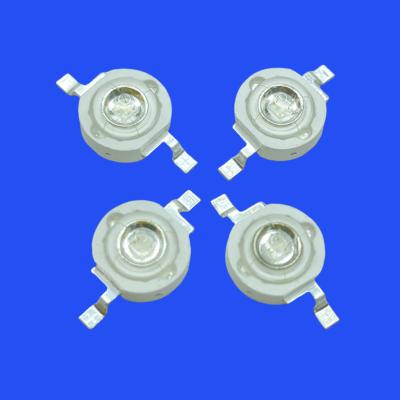 China 435nm 2 Pins Clear Convex Lens 140 Deg 3W High Power Blue LED Diode for sale