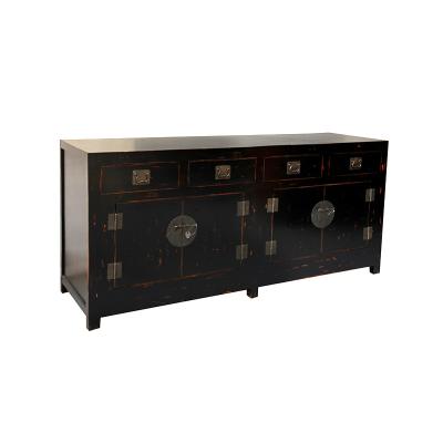 China Chinese Antique Lacquer Wood Reproduction Assembly Living Room Furniture Sideboard for sale