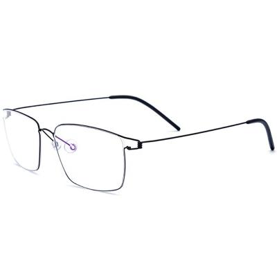 China Glass Top Quality Optical Glasses Light Up Ultra Titanium Frame Custom Logo For Men And Women for sale