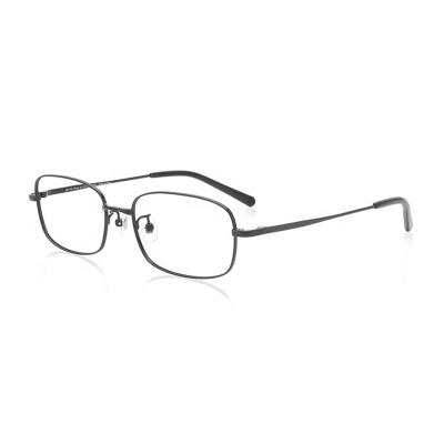 China Unisex Thin Metal Stainless Steel Small Square Shape Optical Frame Glasses Eyeglasses Frame for sale