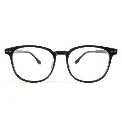 China Fashionable Retro Round Glass Eye Sight Ultralight Slim Metal Hinges Men Women PC Glasses Optical Eyeglasses for sale