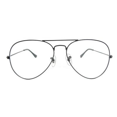 China Classic Vintage Optical Frame Men And Women Optical Glass Metal Oval Eyewear Frames Glasses for sale