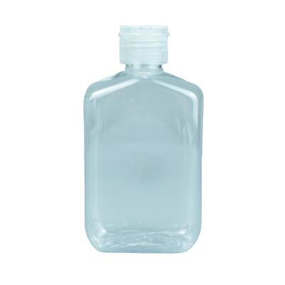 China 200ml Plastic PET Cosmetic Squeeze Shampoo Lotion Bottle With Flip Top Cap for sale