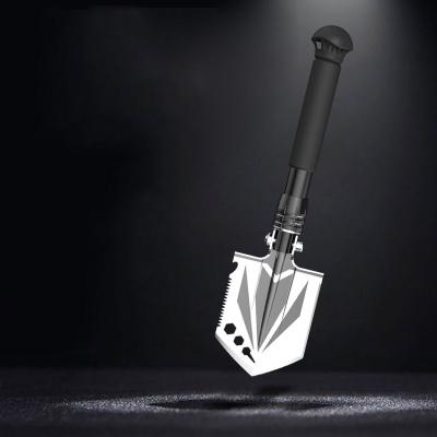 China Straight Handle Multifunctional Outdoor Shovel , 8in Head Self Defense Shovel for sale